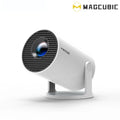 Magcubic Hy300Pro Android 14.0 Projector , Dual Wifi6 Wireless 290ANSI Allwinner H726 BT5.4 Bluetooth 1080P 1280*720P Portable Audio Home Video Projector, Multifunctional Projector for Home Cinema, Outdoor, Movie Night, Gift #GLOBAL PICKS